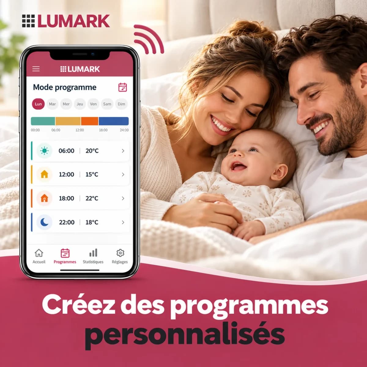 Application de chauffage : créez des programmes personnalisés par jour et par tranche horaire